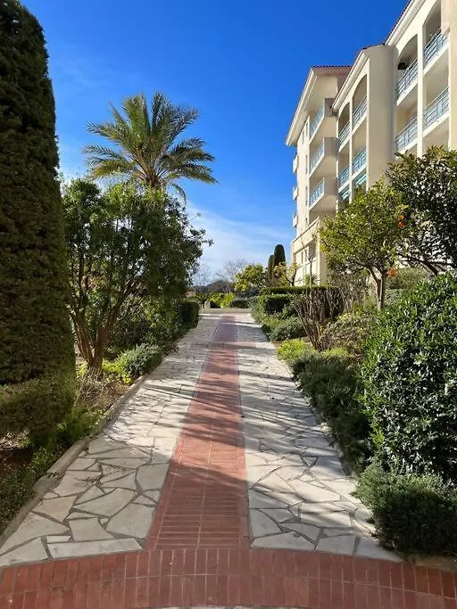 Apartman F2 Cozy Vue Mer, Piscine, Parking, Tout A Pied ! Antibes Franciaország