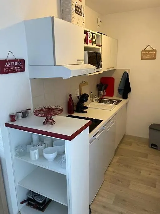F2 Cozy Vue Mer, Piscine, Parking, Tout A Pied ! Antibes Apartment