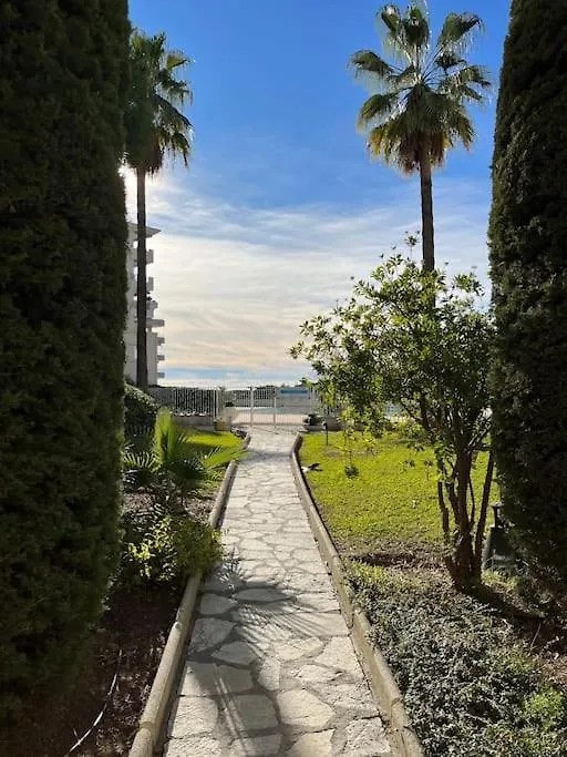 F2 Cozy Vue Mer, Piscine, Parking, Tout A Pied ! Antibes 0*,