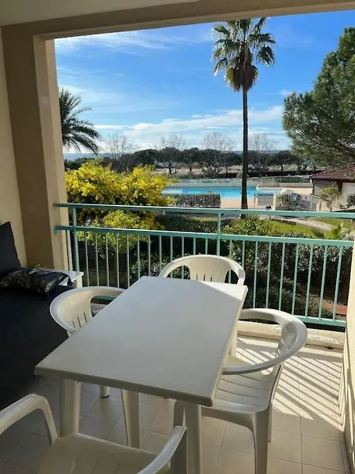 Apartment F2 Cozy Vue Mer, Piscine, Parking, Tout A Pied ! Antibes